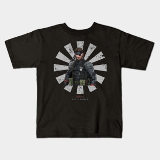 Solid Snake Retro Japanese Metal Gear Kids T-Shirt